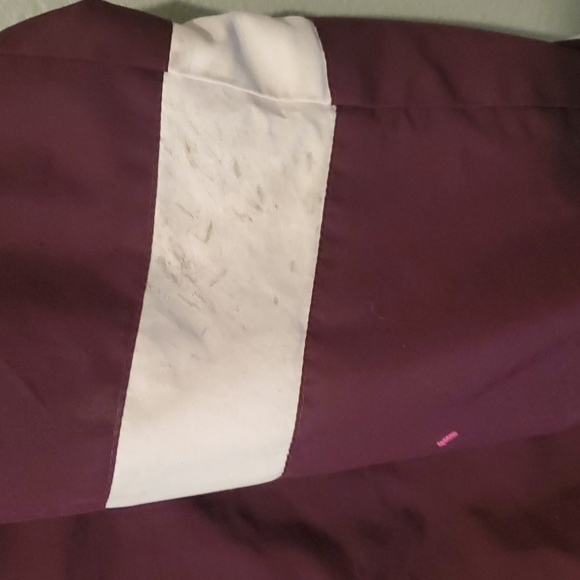 ☆HP☆ Reversible windbreaker/rain & Fleece jacket Girls S/M Pink.& Purple w/white - Picture 13 of 13